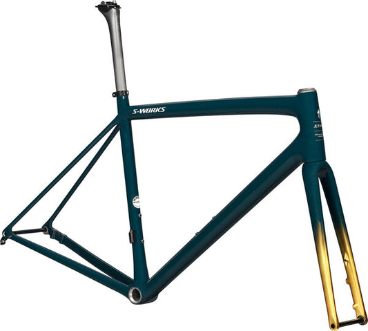 AETHOS SW FRAMESET Gloss Forest Green/Gold Pearl/Flake Silver 61