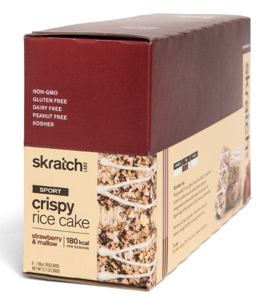 Skratch Labs Crispy Rice Cake Bar - Strawberry and Mallow,