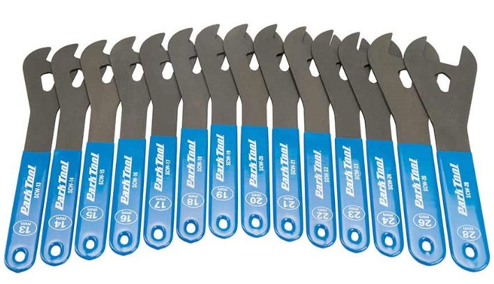 Park Tool, SCW-SET.3, Cone wrench set, 13mm to 28mm