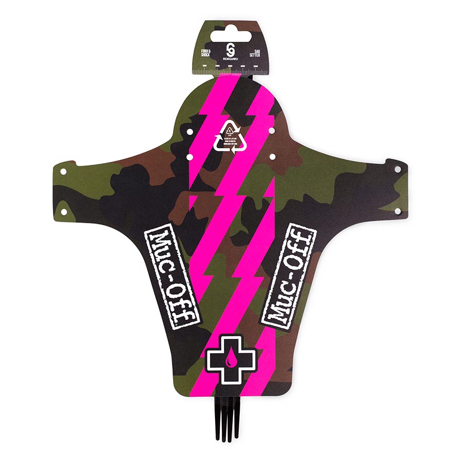 Muc-Off, Ride Guard, Front Fender, Pink/Camo